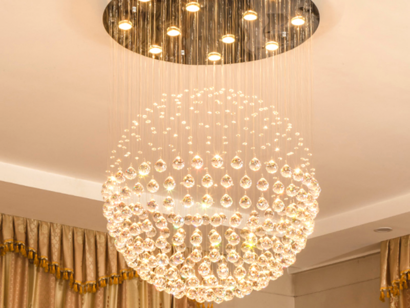 Crystal Modern Flush Mount Chandelier